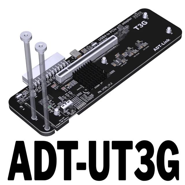 ADT-Link ܺ ׷ ī, USB4-PCIe 4.0x16 eGPU , NUC ITX STX Ʈ PC Ʈ 3/4